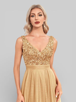 Vestido de Festa Lantejoulas High New - Aurea Dress