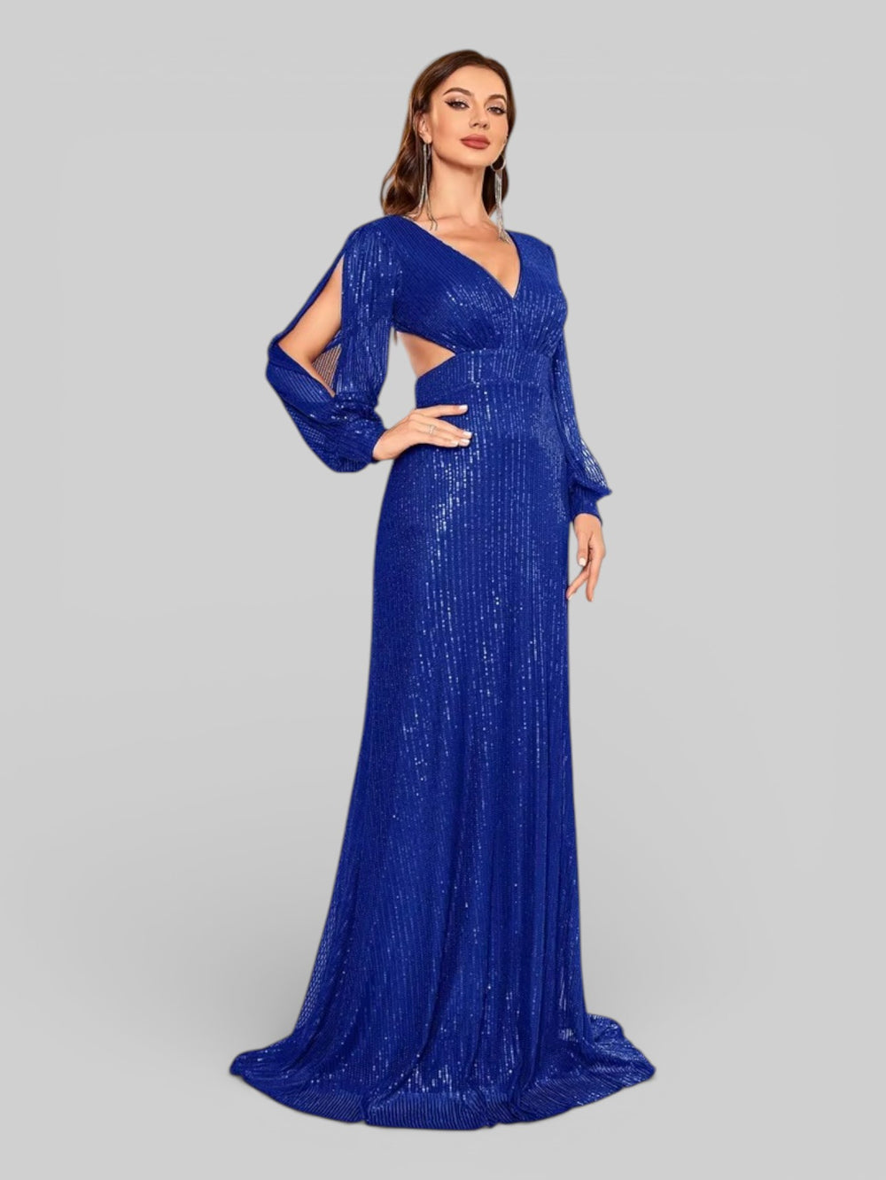 Vestido Manga Longa Lantejoulas Prime - Aurea Dress