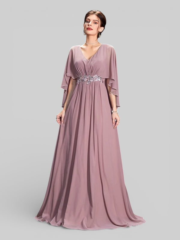 Vestido de Festa Longo Bordado Alban - Aurea Dress