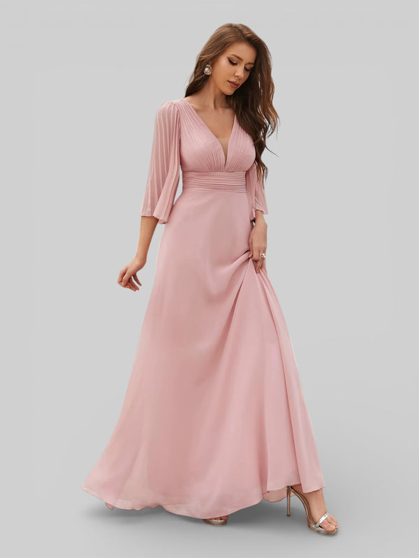 Vestido de Festa Longo Madrinhas Flare - Aurea Dress