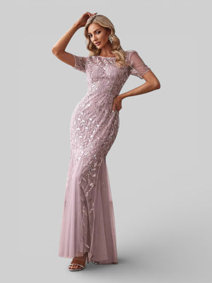 Vestido de Festa Longo Plus Size Lantejoulas Merilim - Aurea Dress