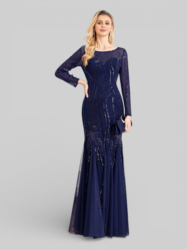Vestido de Festa Plus Size Manga Longa Funchal - Aurea Dress