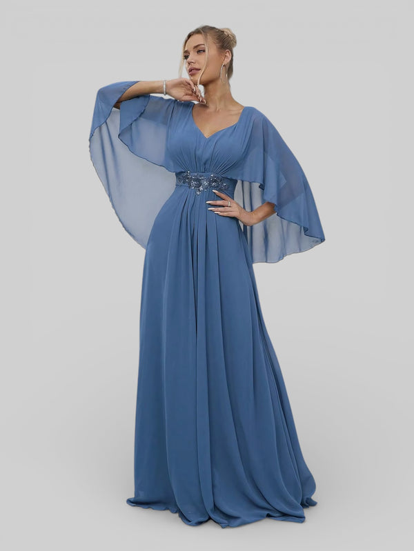 Vestido de Festa Longo Bordado Alban - Aurea Dress