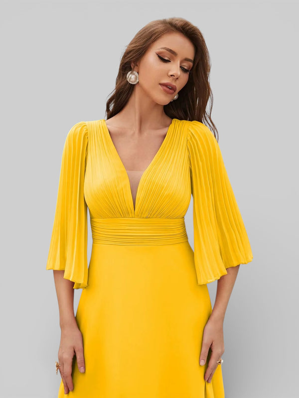Vestido de Festa Longo Madrinhas Flare - Aurea Dress
