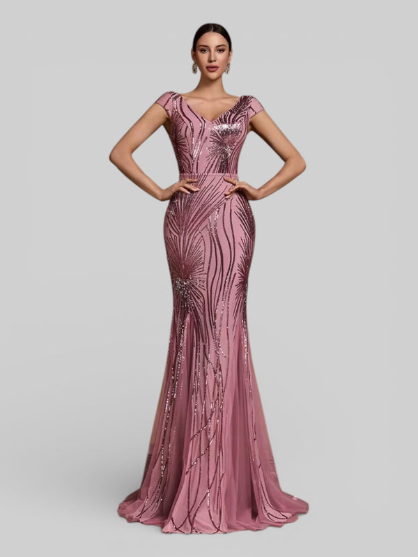 Vestido de Festa Lantejoulas Dolps - Aurea Dress