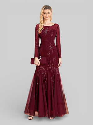 Vestido de Festa Plus Size Manga Longa Funchal - Aurea Dress