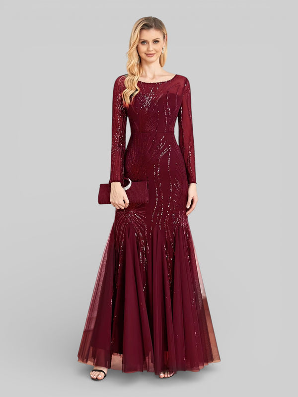 Vestido de Festa Plus Size Manga Longa Funchal - Aurea Dress