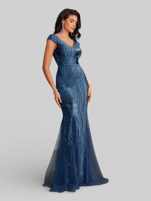 Vestido de Festa Lantejoulas Dolps - Aurea Dress