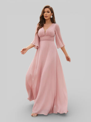 Vestido de Festa Longo Madrinhas Flare - Aurea Dress