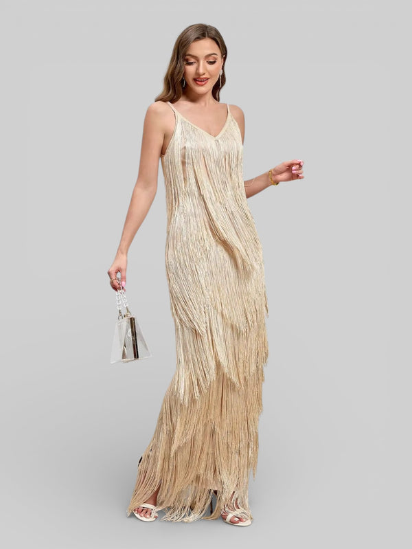 Vestido de Festa com Franjas Dakar - Aurea Dress