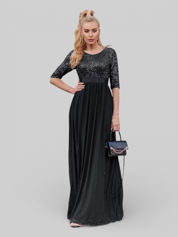 Vestido de Festa Plus Size Manga Longa Dallas - Aurea Dress