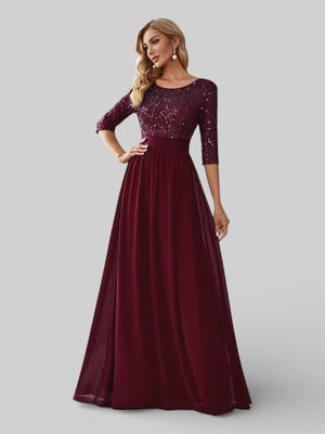Vestido de Festa Plus Size Manga Longa Dallas - Aurea Dress
