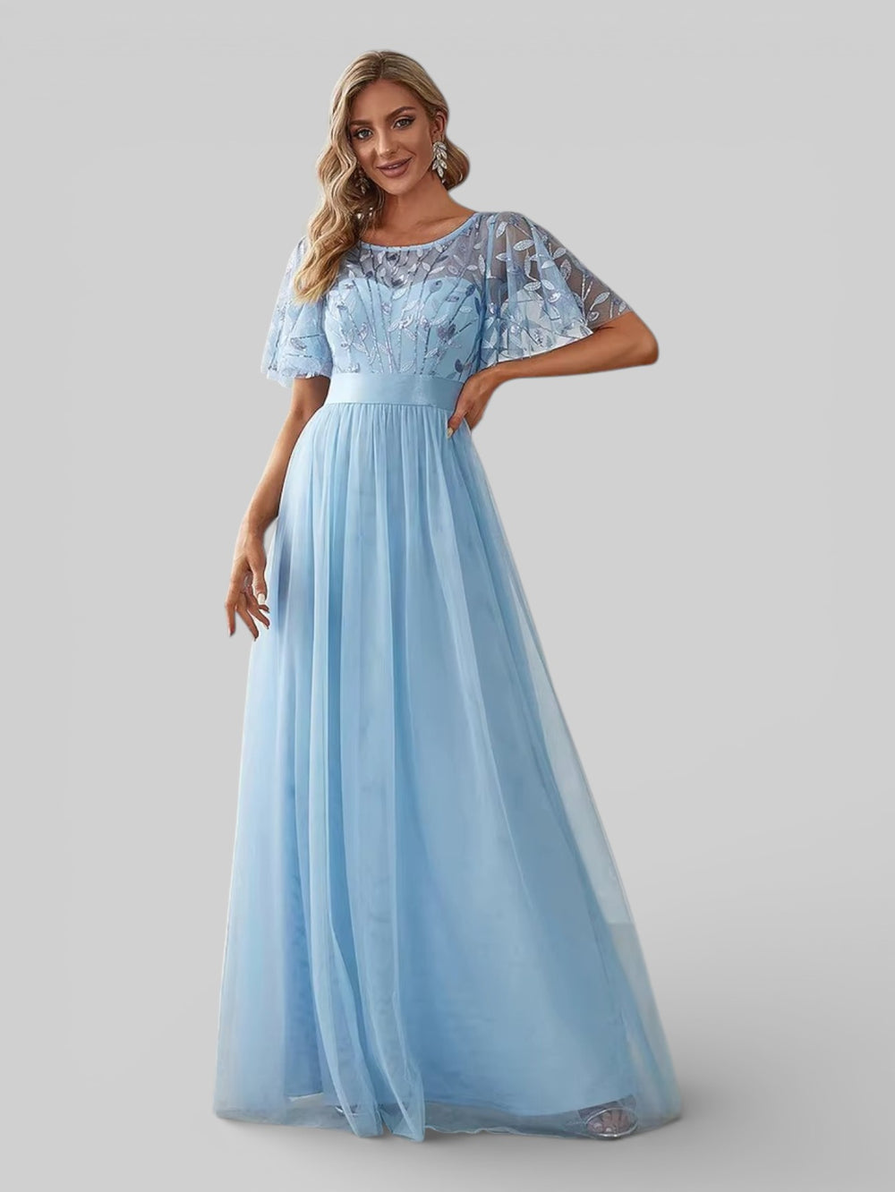 Vestido de Festa Longo Plus Size Village