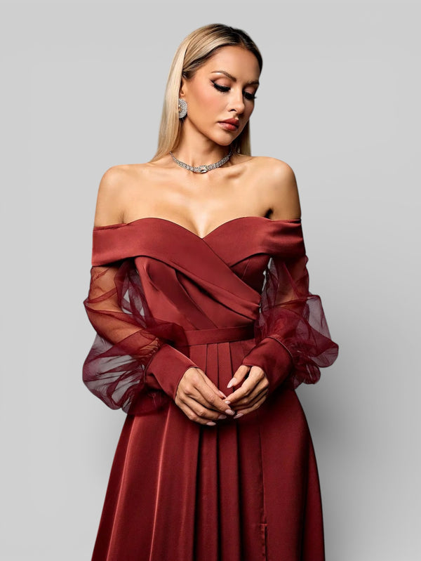 Vestido de Festa Manga Longa Diana - Aurea Dress