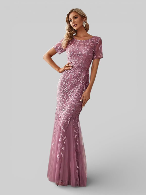 Vestido de Festa Longo Plus Size Lantejoulas Merilim - Aurea Dress