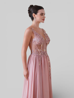 Vestido de Festa Bordado Super Luxo Viena - Aurea Dress