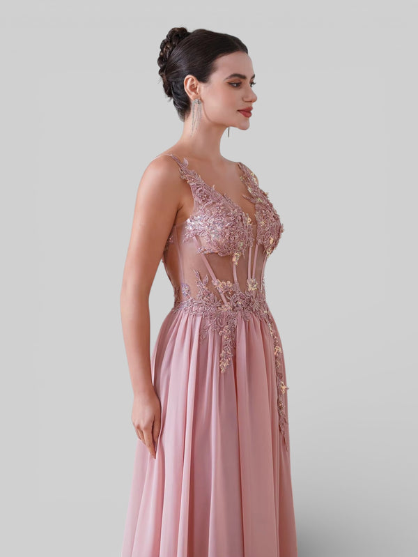 Vestido de Festa Bordado Super Luxo Viena - Aurea Dress