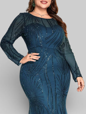 Vestido de Festa Plus Size Manga Longa Funchal - Aurea Dress