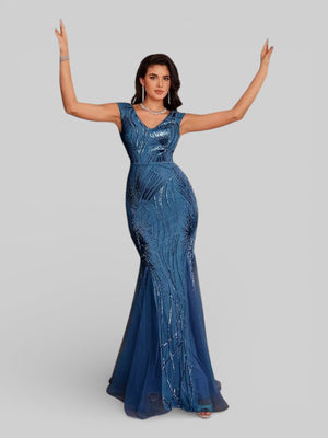Vestido de Festa Lantejoulas Dolps - Aurea Dress