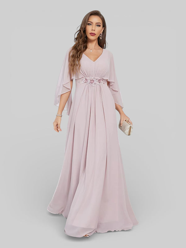 Vestido de Festa Longo Bordado Alban - Aurea Dress