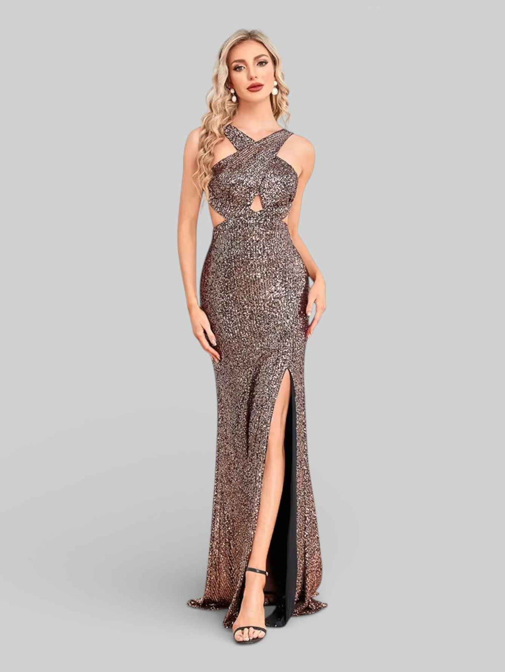 Vestido Longo Lantejoulas Barcelona