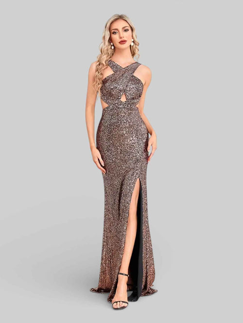 Vestido Longo Lantejoulas Barcelona