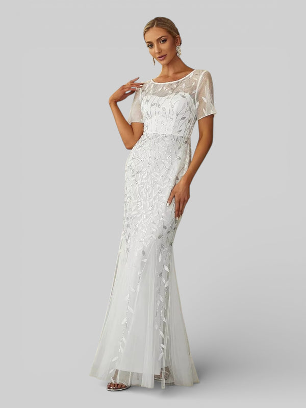Vestido de Festa Longo Plus Size Lantejoulas Merilim - Aurea Dress