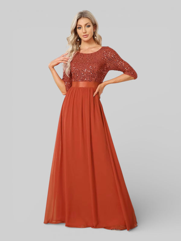 Vestido de Festa Plus Size Manga Longa Dallas - Aurea Dress