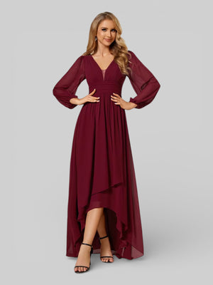 Vestido de Festa para Madrinhas Manga Longa Portugal - Aurea Dress