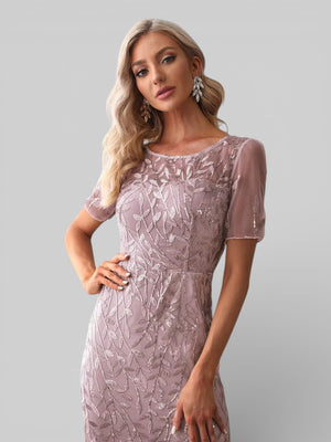 Vestido de Festa Longo Plus Size Lantejoulas Merilim - Aurea Dress