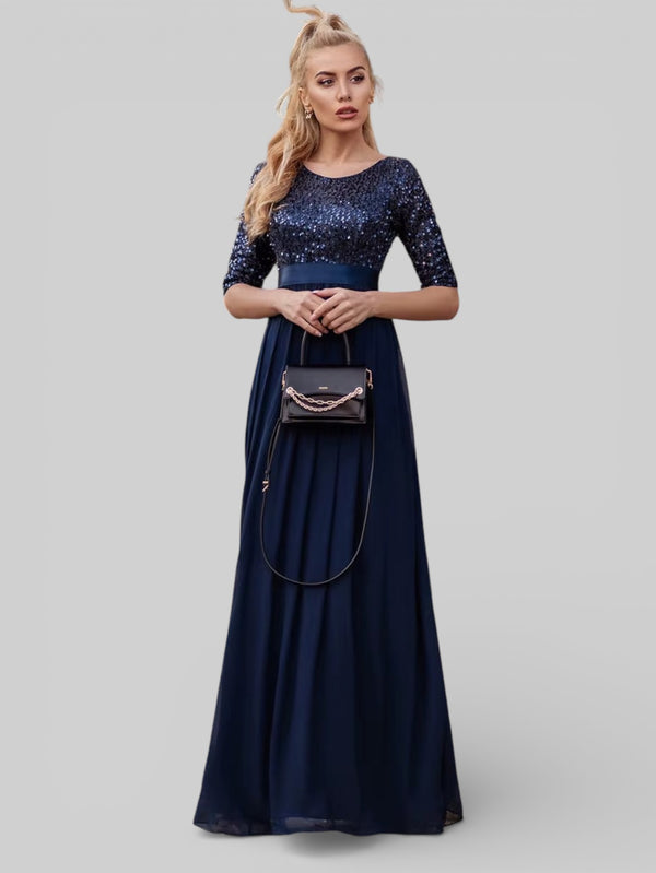 Vestido de Festa Plus Size Manga Longa Dallas - Aurea Dress