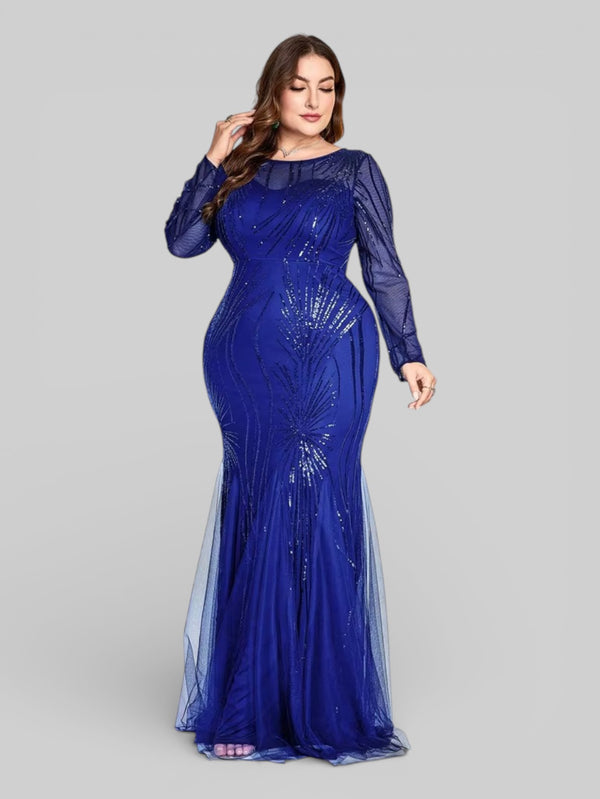 Vestido de Festa Plus Size Manga Longa Funchal - Aurea Dress