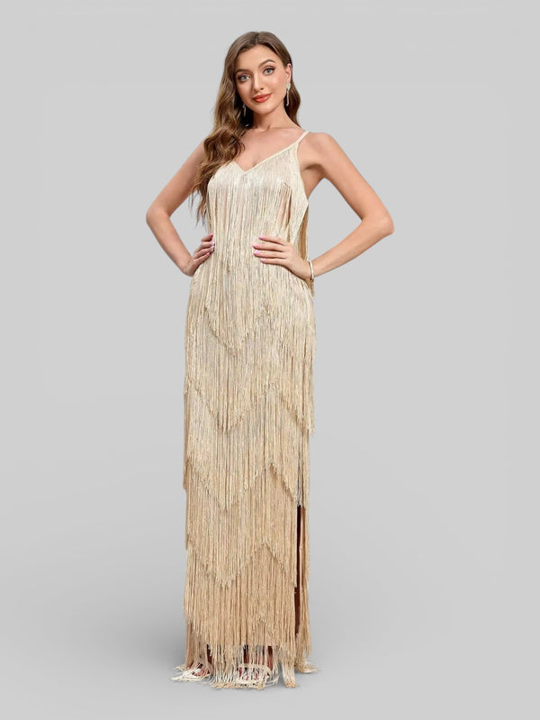 Vestido de Festa com Franjas Dakar - Aurea Dress