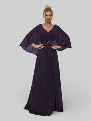 Vestido de Festa Longo Bordado Alban - Aurea Dress