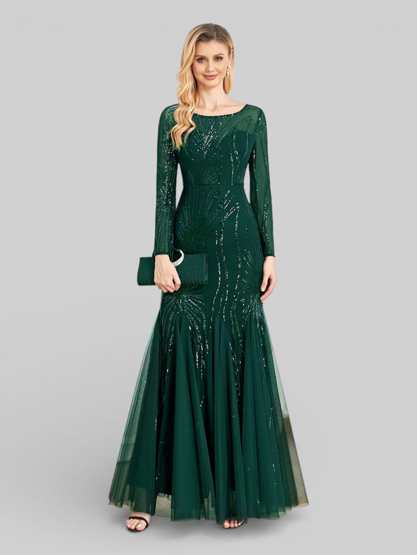 Vestido de Festa Plus Size Manga Longa Funchal - Aurea Dress