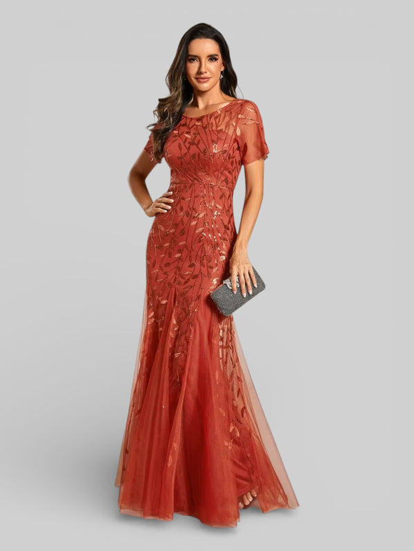 Vestido de Festa Longo Plus Size Lantejoulas Merilim - Aurea Dress