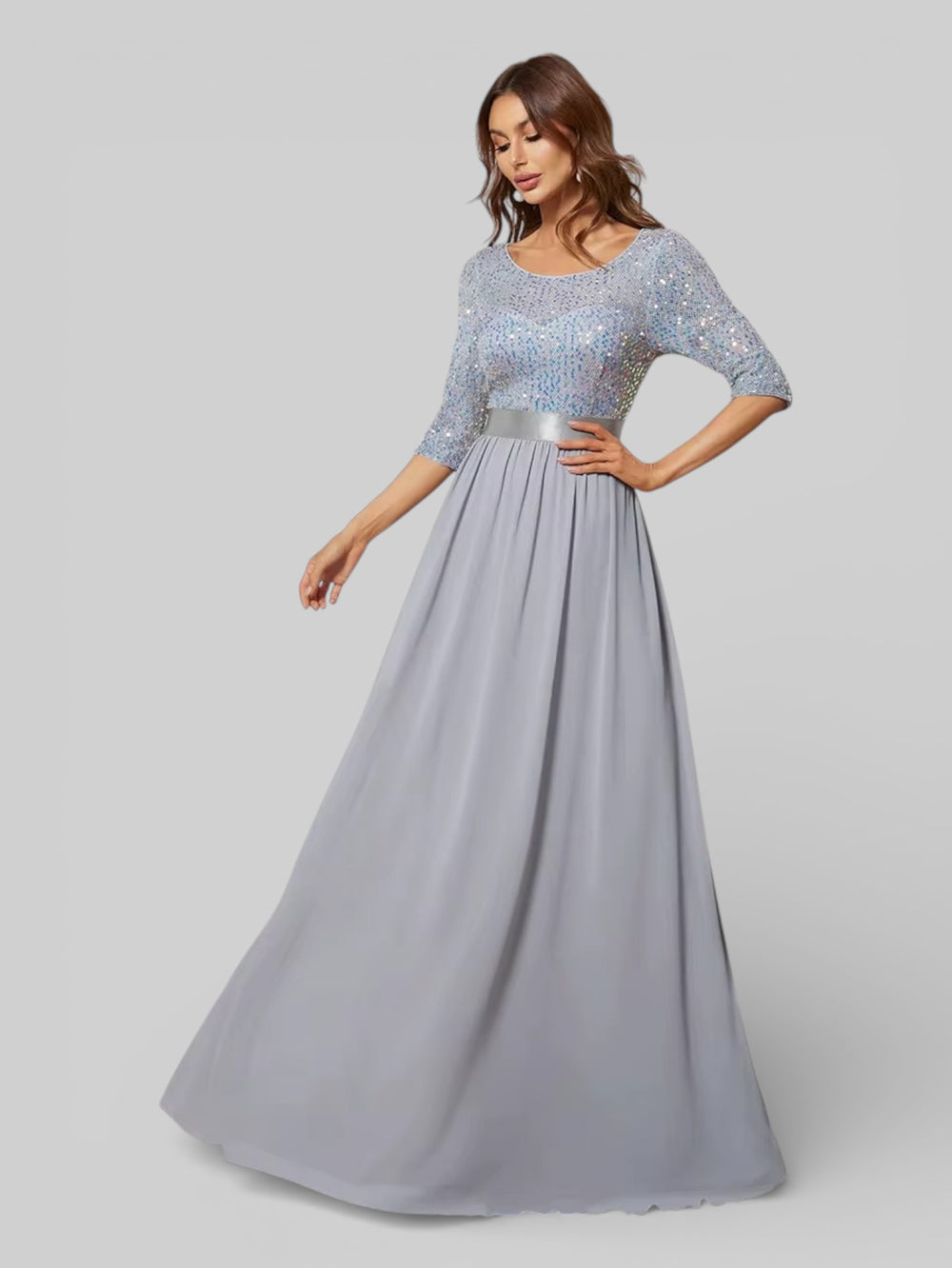 Vestido de Festa Plus Size Manga Longa Dallas - Aurea Dress