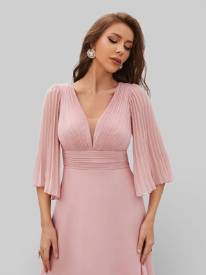 Vestido de Festa Longo Madrinhas Flare - Aurea Dress
