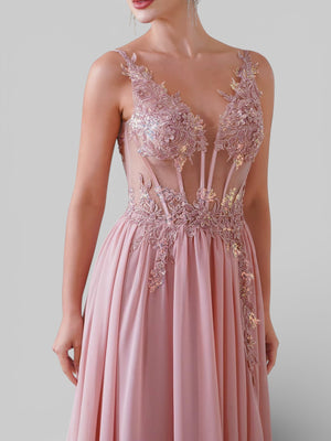 Vestido de Festa Bordado Super Luxo Viena - Aurea Dress