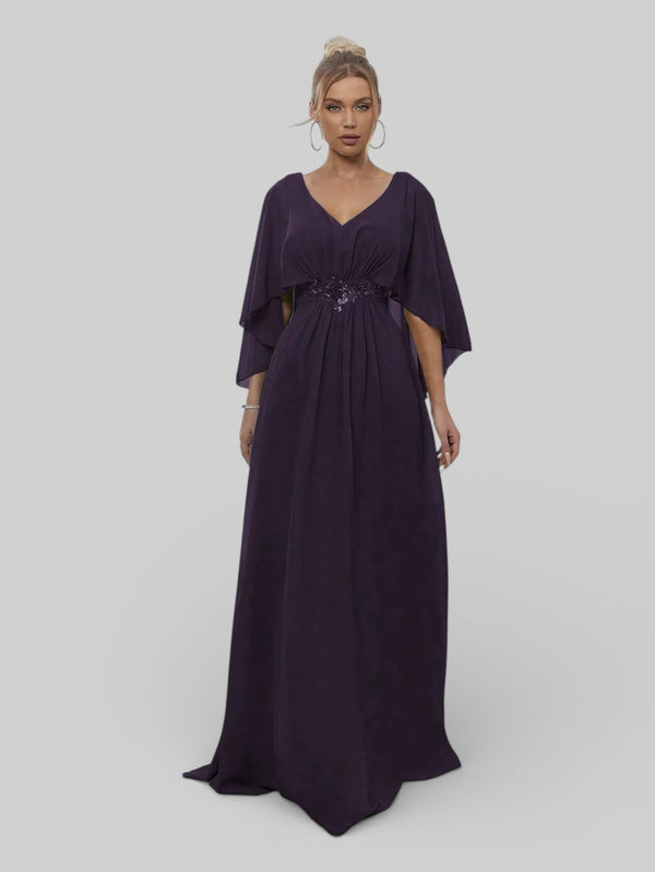 Vestido de Festa Longo Bordado Alban - Aurea Dress