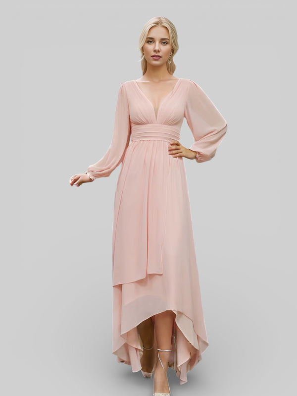 Vestido de Festa para Madrinhas Manga Longa Portugal - Aurea Dress