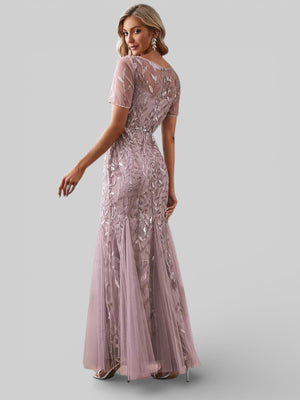 Vestido de Festa Longo Plus Size Lantejoulas Merilim - Aurea Dress