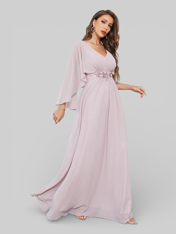 Vestido de Festa Longo Bordado Alban - Aurea Dress