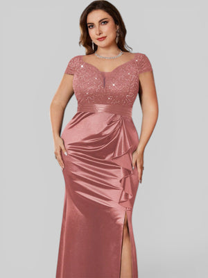 Vestido Longo de Festa Elegante Bordado em Paetê Prada - Aurea Dress