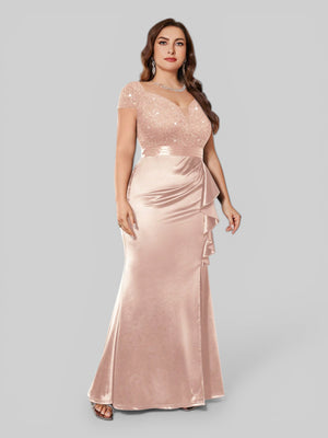 Vestido Longo de Festa Elegante Bordado em Paetê Prada - Aurea Dress
