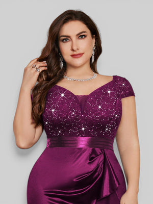 Vestido Longo de Festa Elegante Bordado em Paetê Prada - Aurea Dress