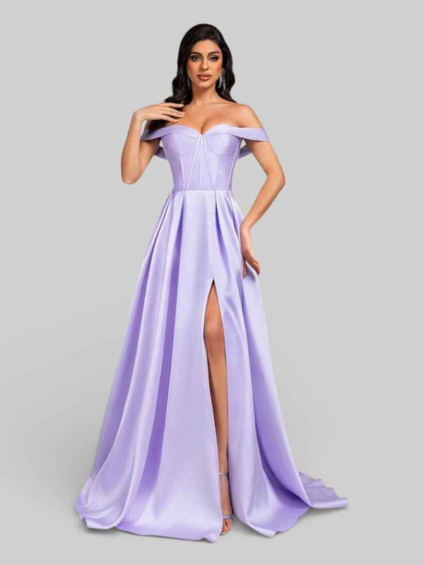 Vestido Longo de Festa Ombro a Ombro Luxemburgo