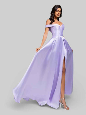 Vestido Longo de Festa Ombro a Ombro Luxemburgo