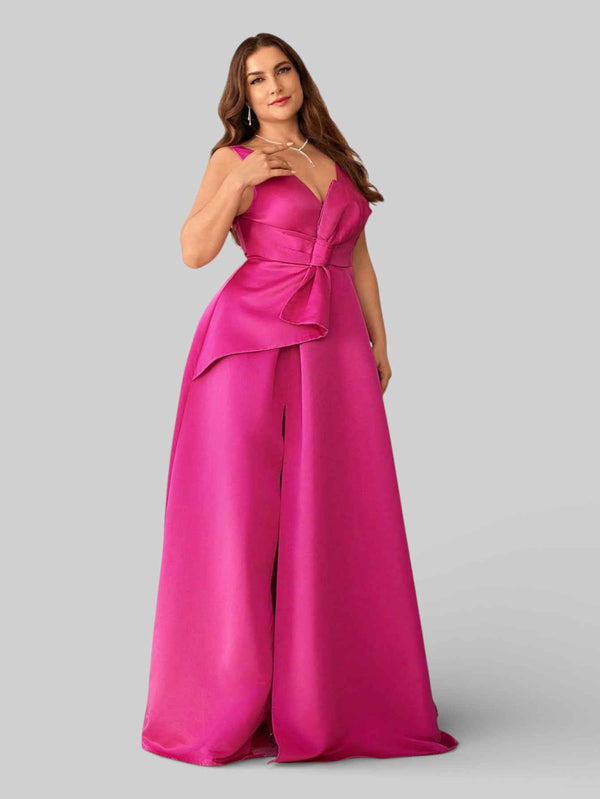 Vestido Longo de Festa Plus Size Hamburgo