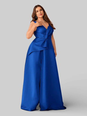 Vestido Longo de Festa Plus Size Hamburgo